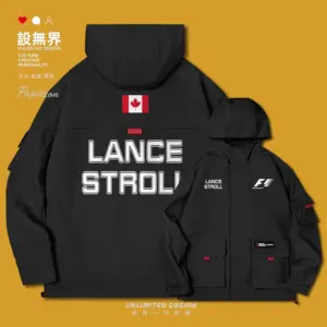 F1 Formula 1 Racing Point Stroll Hooded Jacket Men's and Women's 0001 Set Unbounded