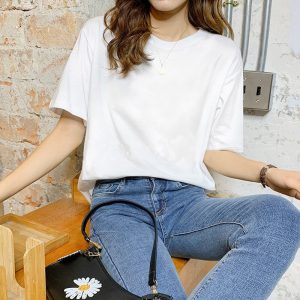 Live source short sleeve t-shirt women's 2024 new style niche loose Harajuku plus size Korean version ins top wholesale