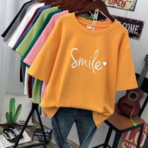 1 yuan factory direct sales source summer free shipping large size short-sleeved T-shirt women's clothing wholesale 2 yuan street stall cheap clothes