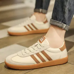Official Clover Men's Shoes Autumn Men's Running Athleisure Forrest Gump Shoes Versatile Lightweight Soft-soled Small White Shoes