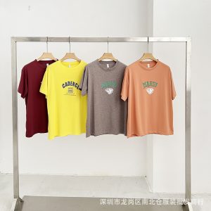 2025 new plus-size women's top short-sleeved T-shirt Korean version women's crew neck base shirt street stall wholesale live broadcast