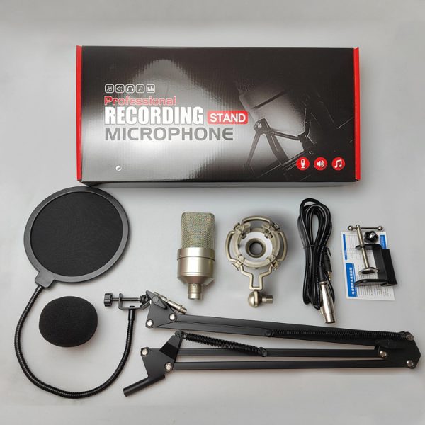 103 Professional Recording, Wired Noise Reduction, Condenser Microphone, Mobile Phone Live Sound Card, K Sing, Vocal Recording Microphone