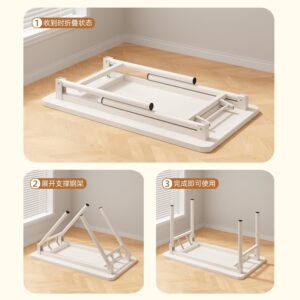 Foldable Simple Computer Desk and Chair Set Small Bedroom Home Student Desk Writing Desk Desk Rectangular Desk
