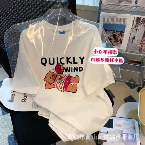 Alibaba Women's Clothing Wholesale Network 1688 Summer Short Sleeve T-Shirt 1 Yuan Factory Direct Sales Plus Size Women's Clothing Street Stall