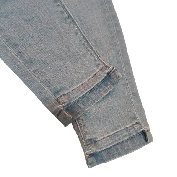 Brand discount counter women's C bomb Hertz wash aged slim skinny 9 points shallow mid hip jeans clear - Image 6