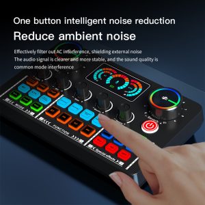 V98 cross-border English live sound card special singing sound card equipment mobile phone karaoke recording computer podcast