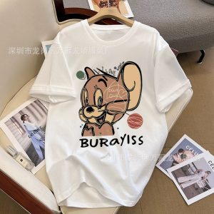 2025 summer new korean version plus size women's short sleeve t-shirt women's loose half-sleeved women's base shirt foreign trade stall