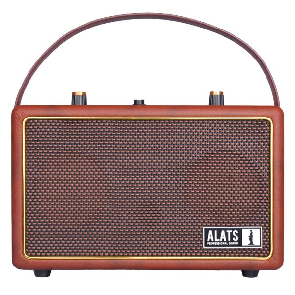ALATS Portable Small Speaker Retro Wooden Bluetooth Wireless Speaker High Sound Quality High Power Can Be Plugged in Card U Disk Charging - Image 5