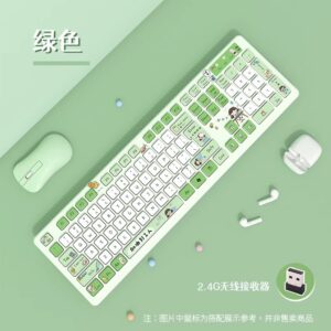 Silent keyboard for girls office chocolate high value cute notebook wired keyboard wireless typing customization