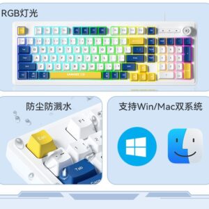 K18 wired keyboard, backlight, gaming, e-sports, special office, USB computer, notebook, color-blocked mechanical feel, girl