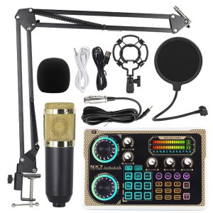 BM800 Podcast Equipment, Microphone, Microphone, NX7 Sound Card, Cross-border Anchor, Computer Recording Stand, Live Broadcast Full Set