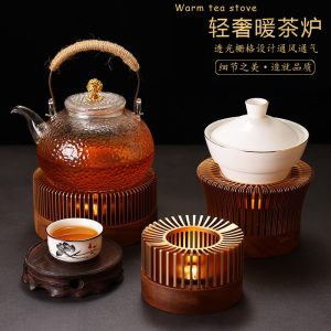 Chinese Tea Warmer, Teapot Base, Tea Warmer, Candle Heating, Fruit, Flower Tea, Thermal Insulation Handle, Pot Warmer, Tea Maker
