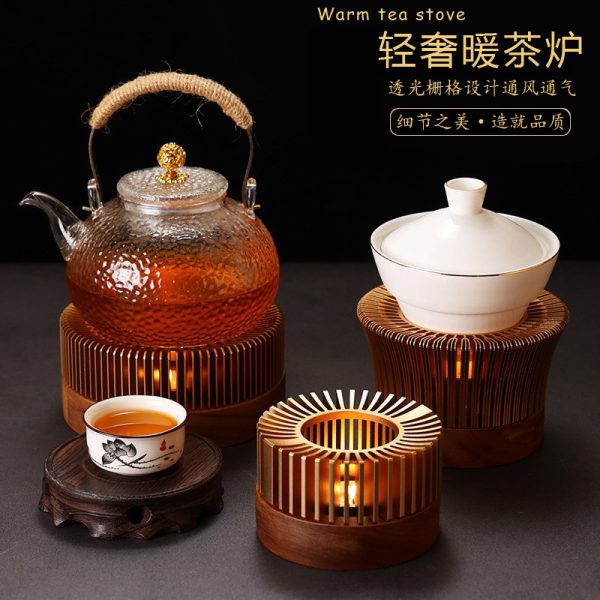 Chinese Tea Warmer, Teapot Base, Tea Warmer, Candle Heating, Fruit, Flower Tea, Thermal Insulation Handle, Pot Warmer, Tea Maker
