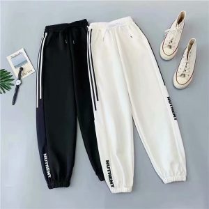 Sweatpants women's spring and autumn thin young students Korean version of Harajuku style loose slimming leggings slacks