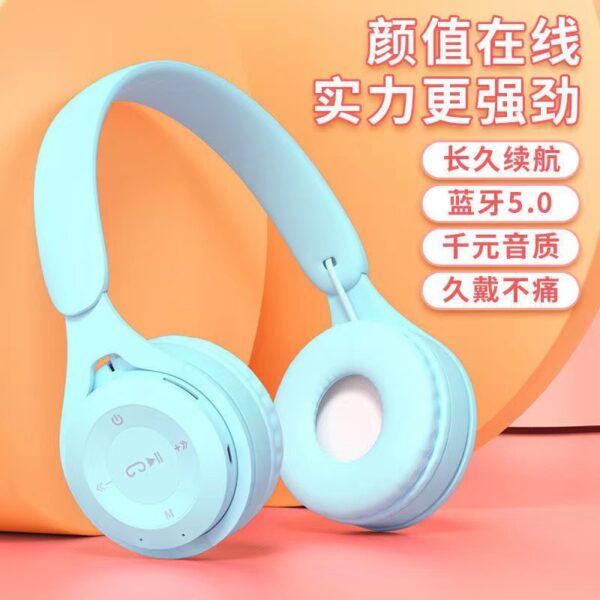 Popular maca faucet wearable bluetooth headset cartoon children's student Y08 gift mobile game headset headset - Image 3