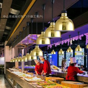Food heating insulation chandelier, supermarket dry goods moisture-proof lamp, food dried fruit heating lamp, heating lamp, warm vegetable lamp, commercial pendant light