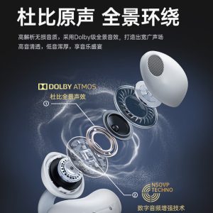 The new bluetooth headset noise cancelling wireless ear clip hanging ear non-in-ear waterproof sports super long battery life is unlimited