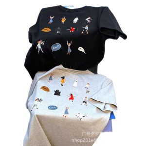 Factory direct wholesale women's clothing plus size short sleeve T-shirt stall source summer new women's tops wholesale 1688