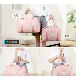 Travel bag: women's large-capacity portable lightweight waterproof duffle bag, short-distance travel boarding, maternity bag, storage bag