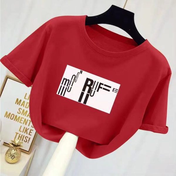 Special fat plus size loose short-sleeved T-shirt women's 200 pounds, summer clothes trendy fat mm belly cover tops, fat sister 300 pounds - Image 5