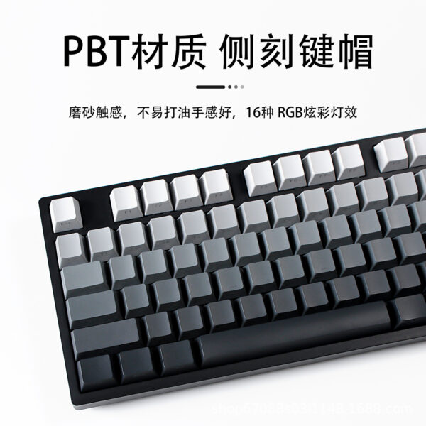 Red Storm HW108 Polar Day Side Engraved Mechanical Keyboard Three-mode Wireless Bluetooth RGB Customized Game Office Macro - Image 2