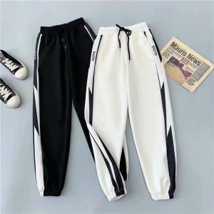 Sweatpants women's spring and autumn thin young students Korean version of Harajuku style loose slimming leggings slacks