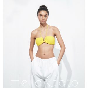 617 seaside dopamine outfit, thin strap halterneck suspender top, short pullover, hot girl, fashionable resort style, beautiful back