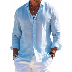 Hawaiian 3D printed shirt Amazon Independence popular lapel beach short-sleeved shirt