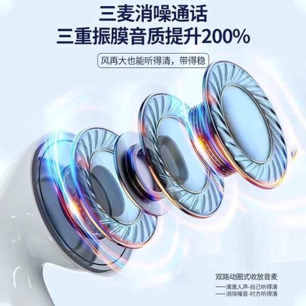 Hot Pro6 Bluetooth headset TWS business wireless Bluetooth 5.0 sports touch game - Image 4