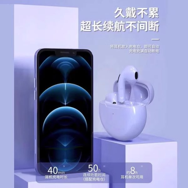 Hot Pro6 Bluetooth headset TWS business wireless Bluetooth 5.0 sports touch game - Image 3
