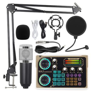 BM800 Podcast Equipment, Microphone, Microphone, NX7 Sound Card, Cross-border Anchor, Computer Recording Stand, Live Broadcast Full Set