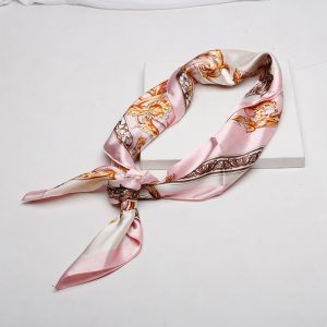 22 new faux silk square scarf women's 90 color ding silk scarf European pattern gift spot wholesale Muslim headscarf