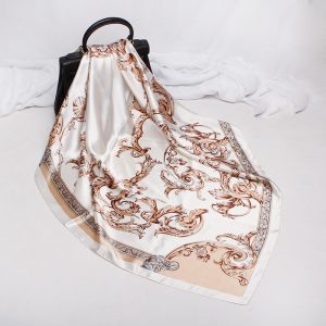 22 new faux silk square scarf women's 90 color ding silk scarf European pattern gift spot wholesale Muslim headscarf