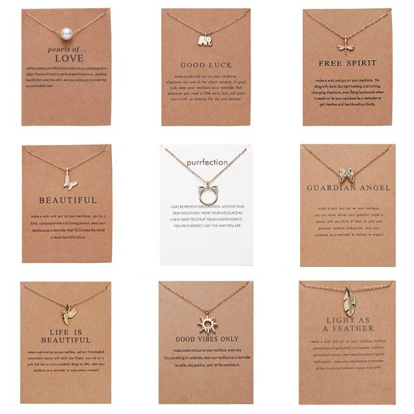 Cross-border popular European and American simple small animal necklace Hummingbird balance beam pearl necklace temperament women's clavicle chain