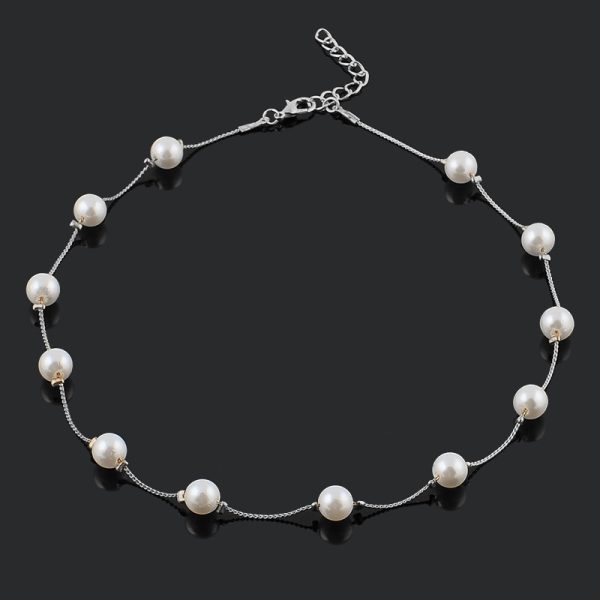 Korean version of jewelry accessories decoration versatile lady multiple pearl necklace female small fresh long sweater chain - Image 2