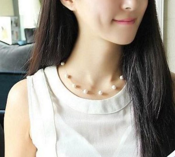 Korean version of jewelry accessories decoration versatile lady multiple pearl necklace female small fresh long sweater chain - Image 3