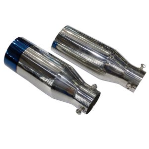 High quality exhaust pipe muffler car modification exhaust pipe plated blue tail mouth tail pipe
