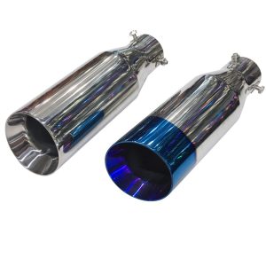 High quality exhaust pipe muffler car modification exhaust pipe plated blue tail mouth tail pipe