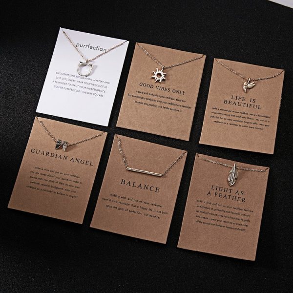 Cross-border popular European and American simple small animal necklace Hummingbird balance beam pearl necklace temperament women's clavicle chain - Image 3