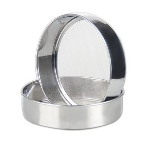 Baking Tools Kitchen Stainless Steel Flour Sieve Hand Held Round Flour Sieve 40 Mesh Fine Flour Sieve Mesh Sieve Sive