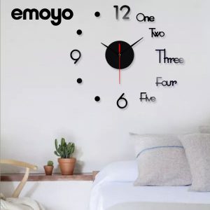 Modern minimalist fashion mute creative wall clock living room decoration mirror household acrylic quartz diy clock