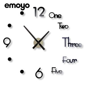 Modern minimalist fashion mute creative wall clock living room decoration mirror household acrylic quartz diy clock