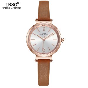 IBSO New Little Fresh Student Leather Belt Quartz Qiaoshang Korean Version Women's Watch
