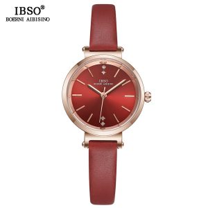 IBSO New Little Fresh Student Leather Belt Quartz Qiaoshang Korean Version Women's Watch