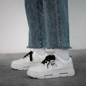 Thick-soled white shoes female student Korean version 2021 spring new sports height-enhancing shoes trend casual dad shoes are comfortable