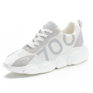 Genuine leather breathable dad shoes women's 2025 summer new mesh sneakers couple versatile student casual shoes women's shoes