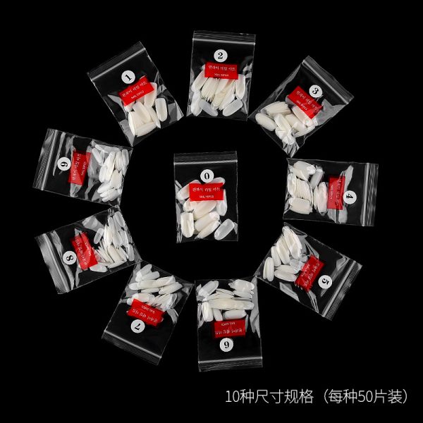 Factory direct sales nail art French pointed toe nail seamless ballet nail clear nail toenail toenail nail sheet nail - Image 3