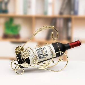 Light luxury wine rack ornaments, home wine bottles, wine cabinet decorations, dining table, home iron crafts, creative and modern