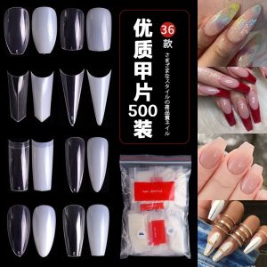 Factory wholesale nail art French pointed nail ballet nail transparent nail toenail toenail nail piece wholesale