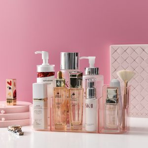 Plastic wall mounted cosmetic storage box home bathroom free toilet compartment toiletry rack